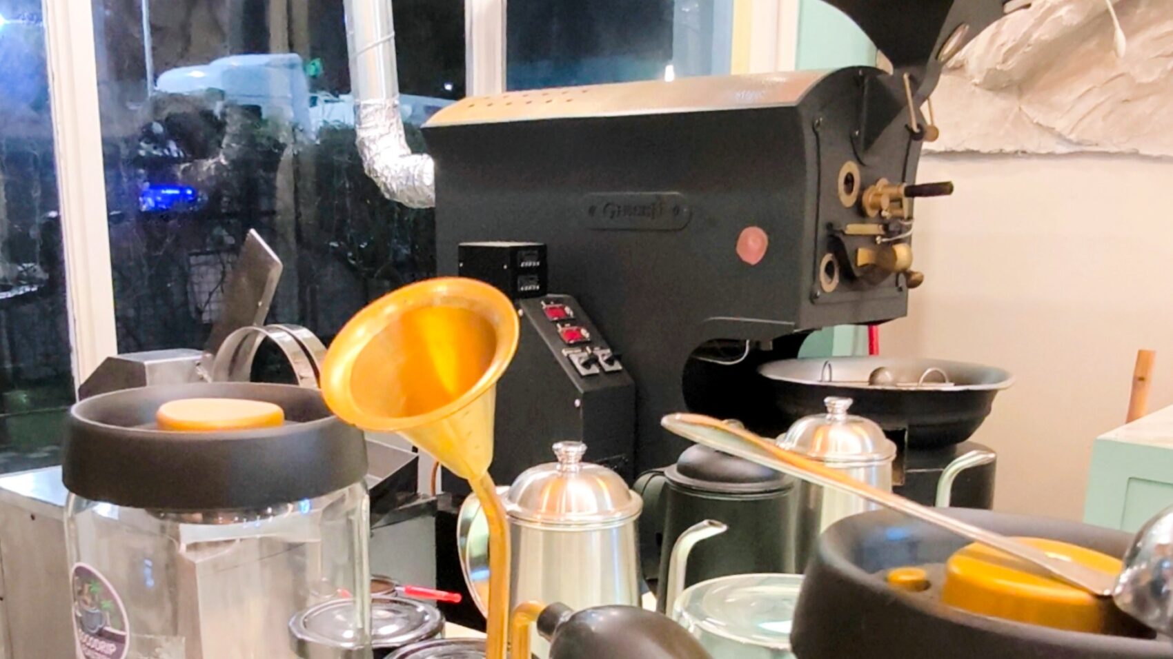 街角の本格焙煎機